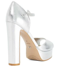 Dune London Myans Metallic Platform Sandals