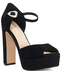 Dune London Myans Suede Platform Sandals