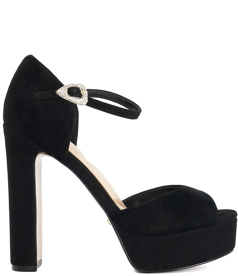 Dune London Myans Suede Platform Sandals