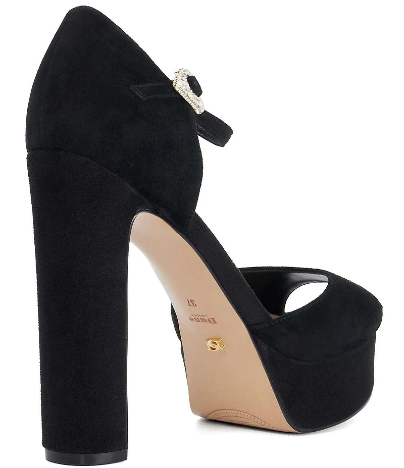 Dune London Myans Suede Platform Sandals