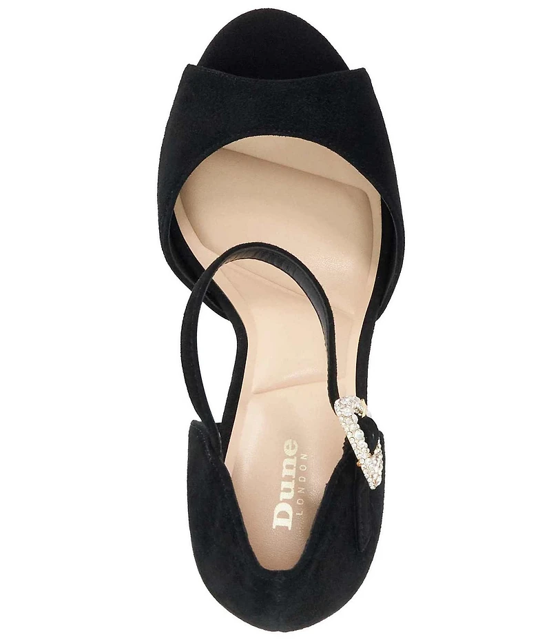 Dune London Myans Suede Platform Sandals