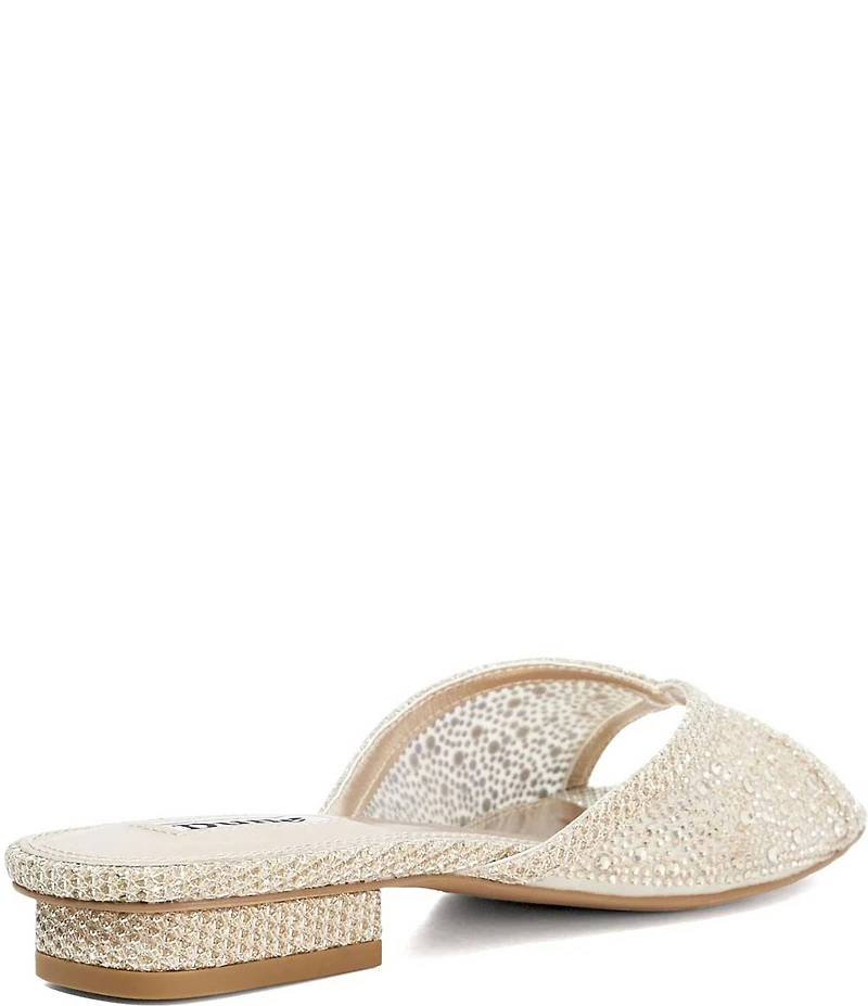 Dune London Naya Rhinestone Embellished Dress Slide Sandals