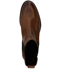 Dune London Panoramic Leather Cheslea Booties