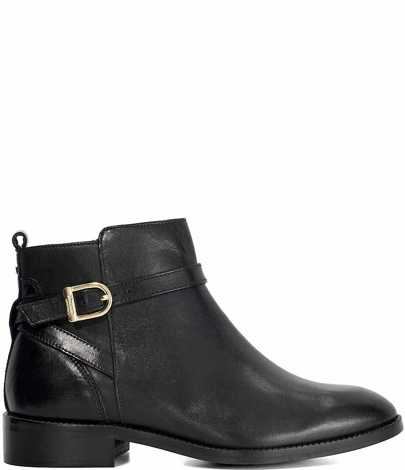 Dune London Pemma Leather Ankle Booties
