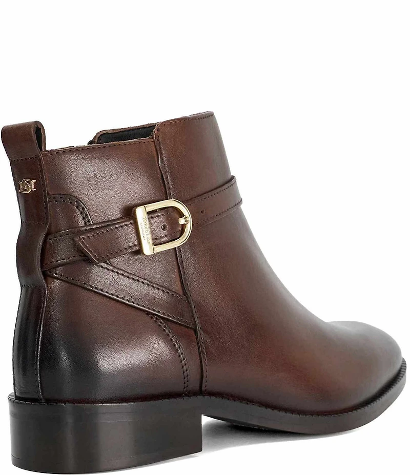 Dune London Pemma Leather Ankle Booties