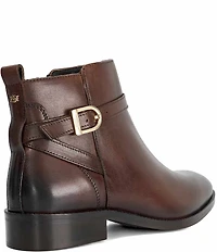 Dune London Pemma Leather Ankle Booties