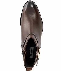 Dune London Pemma Leather Ankle Booties