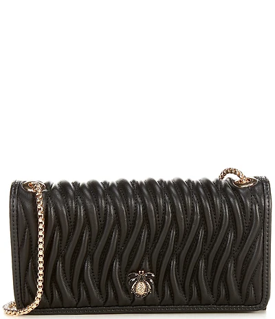 Dune London Strong Quilted Leather Crossbody Bag