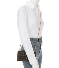 Dune London Strong Quilted Leather Crossbody Bag