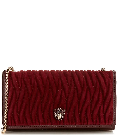 Dune London Strong Quilted Suede Crossbody Bag