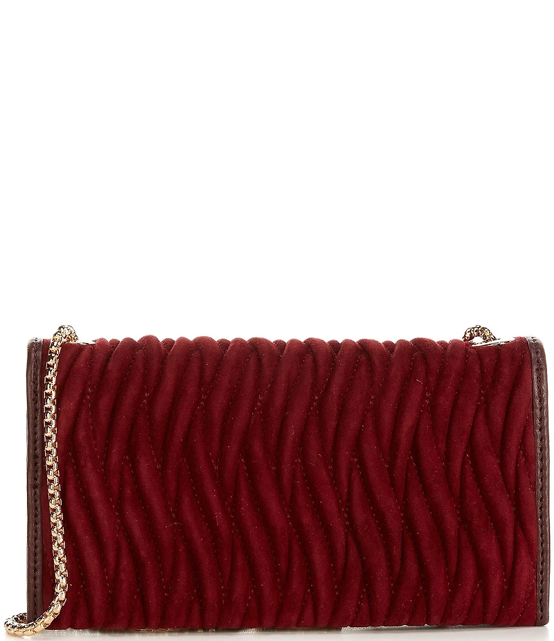 Dune London Strong Quilted Suede Crossbody Bag