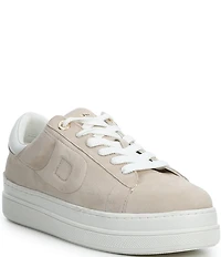 Dune London Suede Lace Up Platform Sneakers