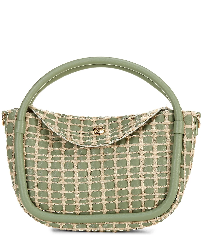 Dune London Woven Grab Handle Shoulder Bag