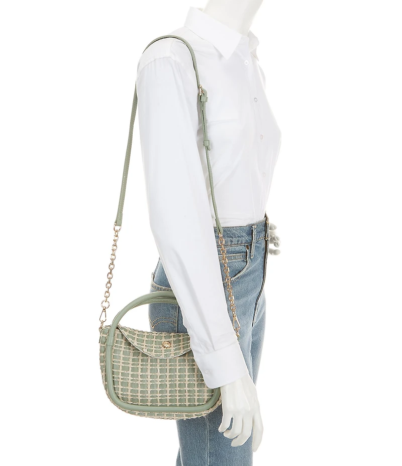 Dune London Woven Grab Handle Shoulder Bag