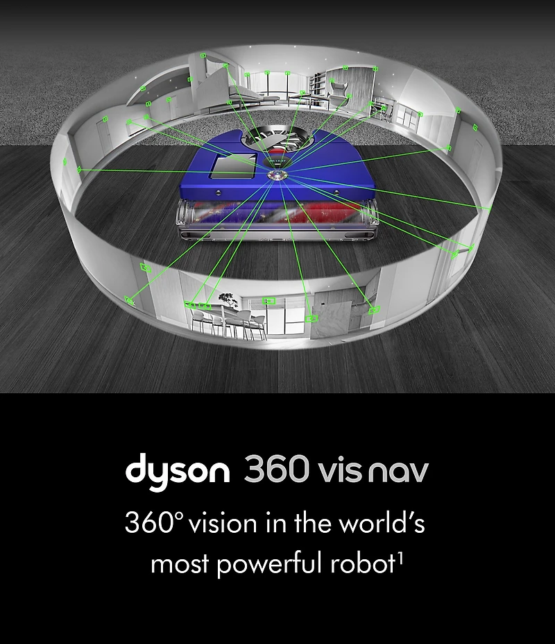 Dyson 360 Vis Nav Robot Vacuum Cleaner (Blue/Nickel)