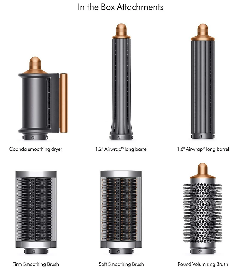 Dyson AirWrap Multi-Styler Complete Long in Nickel Copper