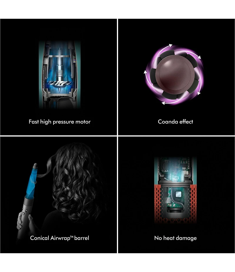 Dyson Limited Edition Airwrap id Multi-Styler and Dryer for Straight + Wavy Hair in Jasper Plum