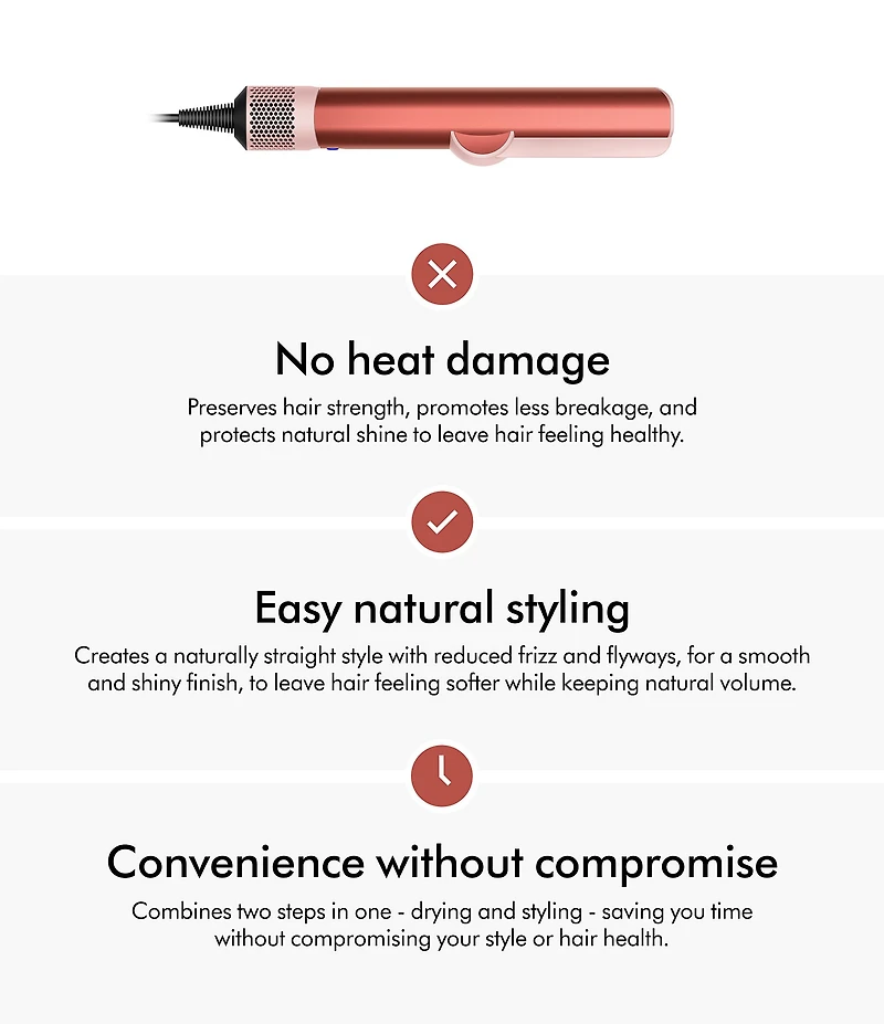 Dyson Special Edition Airstrait Wet-to-Dry Straightener in Strawberry Bronze