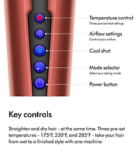 Dyson Special Edition Airstrait Wet-to-Dry Straightener in Strawberry Bronze