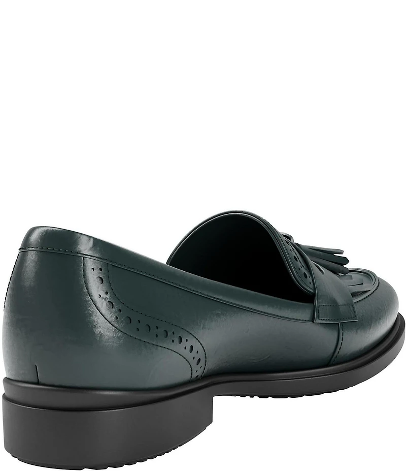 ECCO Women's Classic Tassel Leather Brogue Detail Loafers