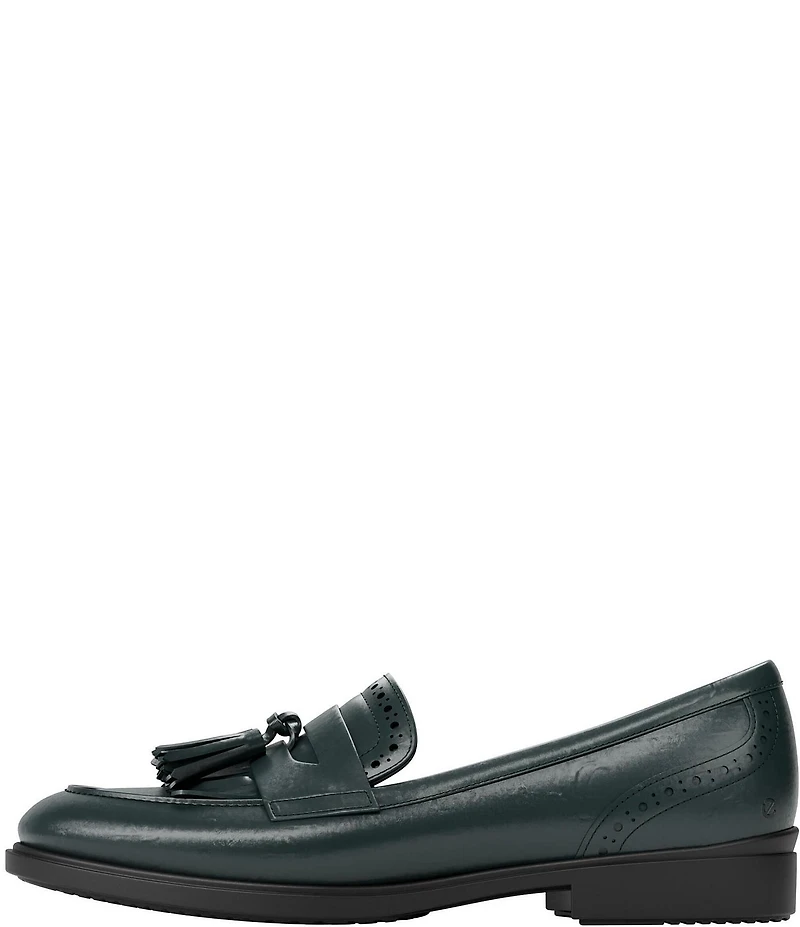 ECCO Women's Classic Tassel Leather Brogue Detail Loafers