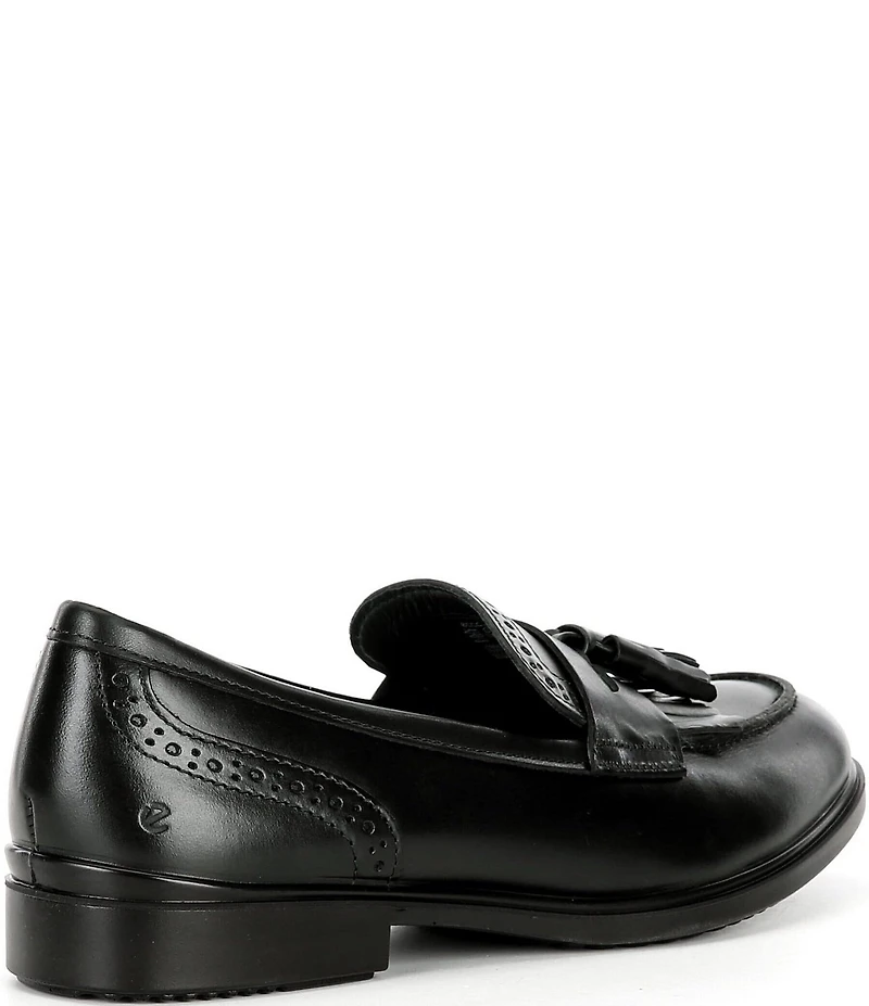ECCO Women's Classic Tassel Leather Brogue Detail Loafers