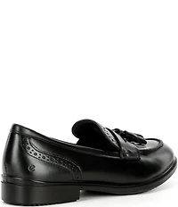 ECCO Women's Classic Tassel Leather Brogue Detail Loafers