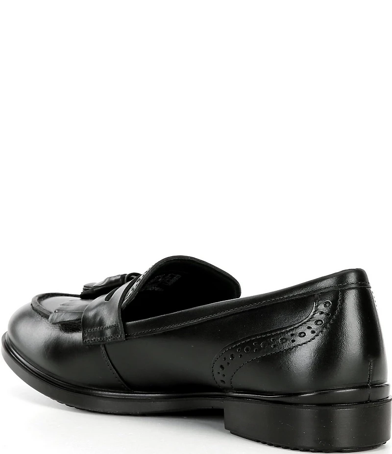 ECCO Women's Classic Tassel Leather Brogue Detail Loafers