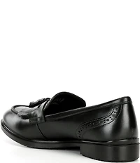 ECCO Women's Classic Tassel Leather Brogue Detail Loafers