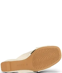ECCO Astrid Leather Wedge Sandals