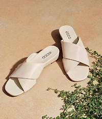 ECCO Astrid Leather Wedge Sandals