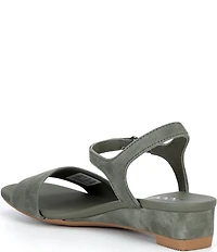 ECCO Astrid Suede Ankle Strap Wedge Sandals