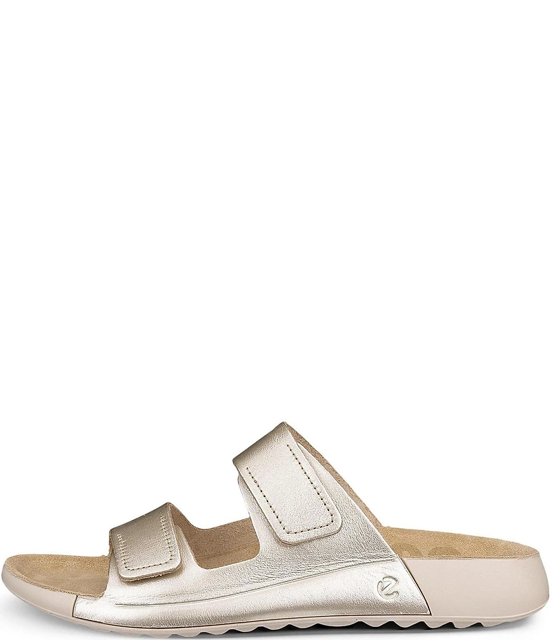 ECCO Women's Cozmo 2.0 Leather Banded Slide Sandals