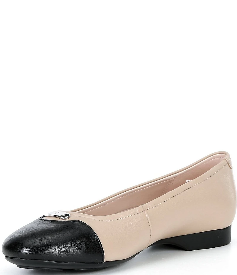 ECCO Elevate Leather Ballet Flats