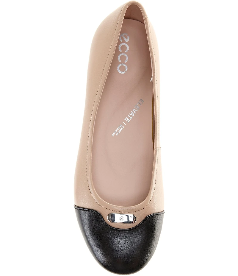 ECCO Elevate Leather Ballet Flats