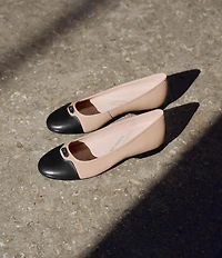 ECCO Elevate Leather Ballet Flats