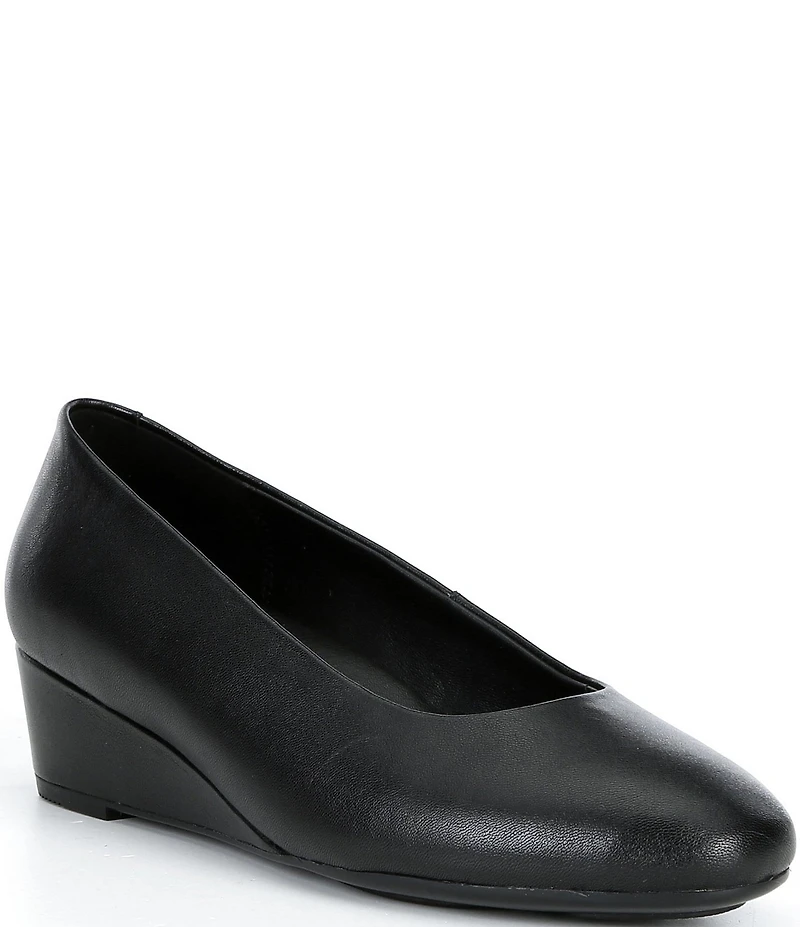 ECCO Elevate Leather Wedge Pumps