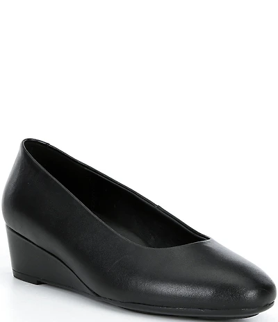 ECCO Elevate Leather Wedge Pumps