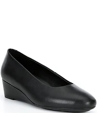 ECCO Elevate Leather Wedge Pumps