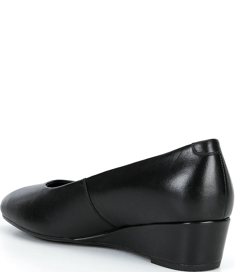 ECCO Elevate Leather Wedge Pumps