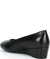 ECCO Elevate Leather Wedge Pumps
