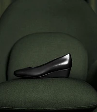 ECCO Elevate Leather Wedge Pumps