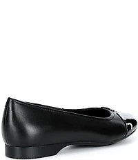 ECCO Elevate Patent Leather Toe Cap Ballet Flats