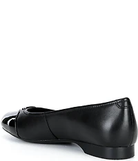 ECCO Elevate Patent Leather Toe Cap Ballet Flats