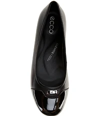 ECCO Elevate Patent Leather Toe Cap Ballet Flats