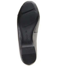 ECCO Elevate Patent Leather Toe Cap Ballet Flats