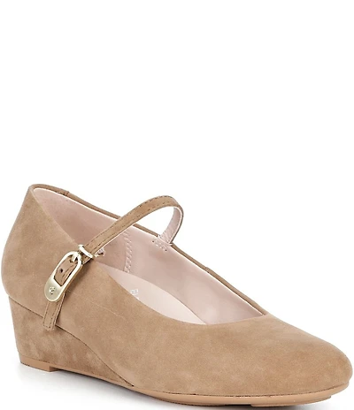 ECCO Elevate Suede Mary Jane Wedge Pumps