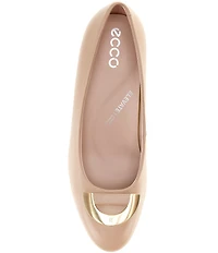 ECCO Elevated Leather Hardware Pumps
