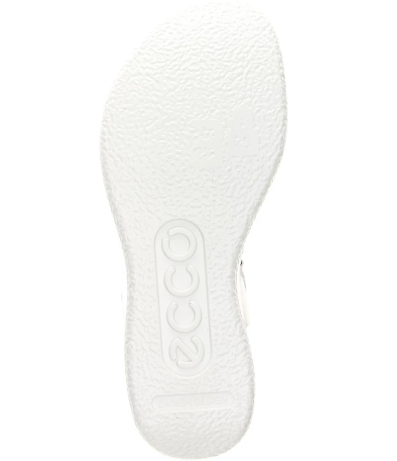 ECCO Flowt 2 Leather Ankle Strap Trooper Platform Sandals