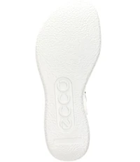 ECCO Flowt 2 Leather Ankle Strap Trooper Platform Sandals